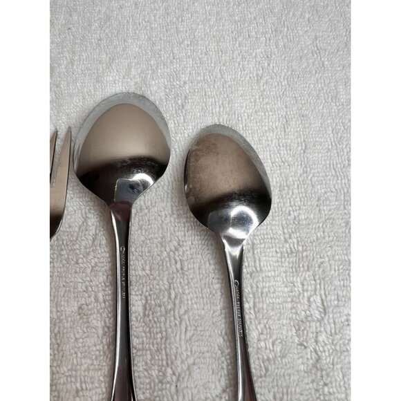 4 PC Oneida St Luis Profile Glossy 1-Fork 1-Salad Fork 1-Tablespoon 1-Teaspoon - Picture 8 of 14